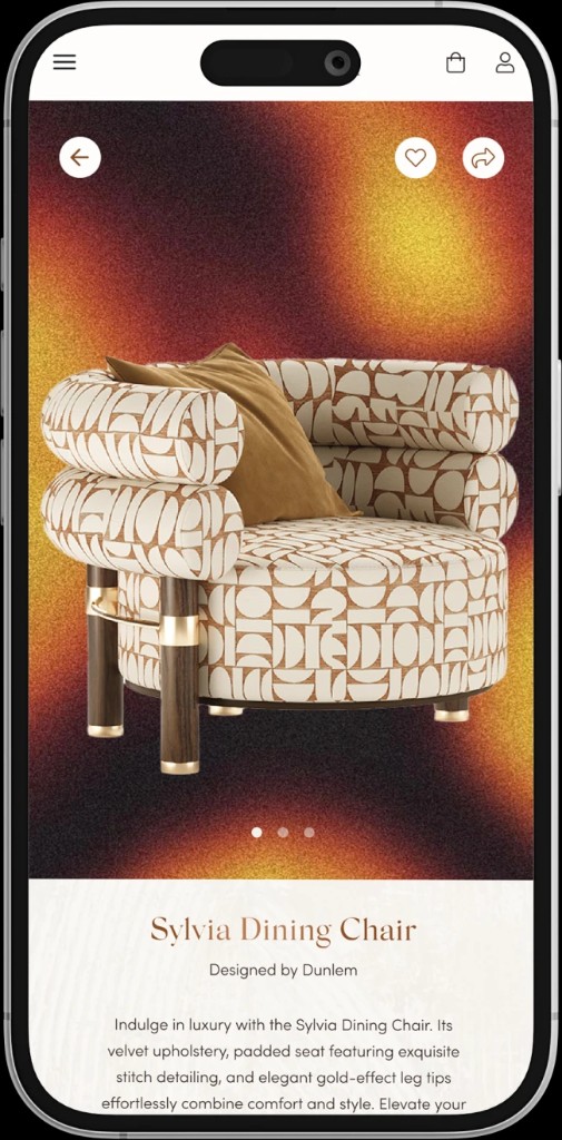 Sylvia Dining Chair product detail page